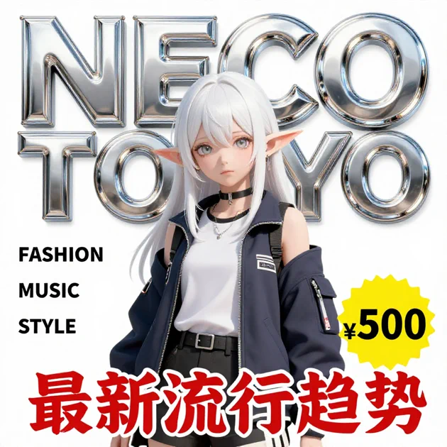 Anime magazine cover with text
